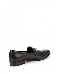 Женские черные кожаные лоферы от Ilvi