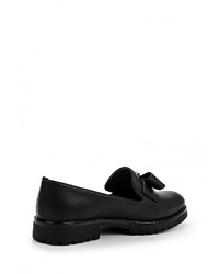 Женские черные кожаные лоферы от Inario