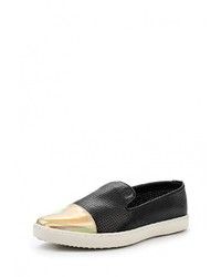 Женские черные кожаные лоферы от Instreet