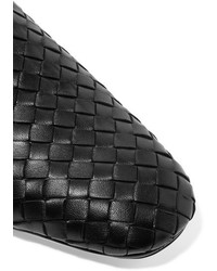 Женские черные кожаные лоферы от Bottega Veneta