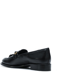 Женские черные кожаные лоферы от Giuseppe Zanotti Design