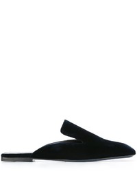 Женские черные кожаные лоферы от Jil Sander