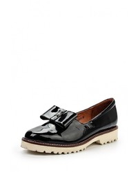 Женские черные кожаные лоферы от Just Couture