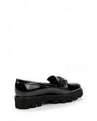 Женские черные кожаные лоферы от Just Couture