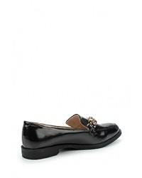 Женские черные кожаные лоферы от Keddo