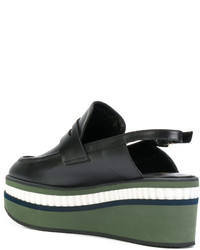 Женские черные кожаные лоферы от Robert Clergerie