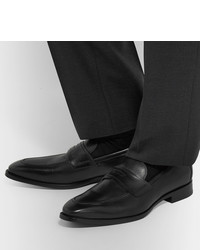 Мужские черные кожаные лоферы от Dunhill