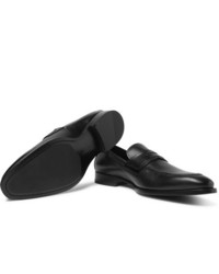 Мужские черные кожаные лоферы от Dunhill