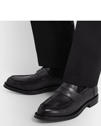 Мужские черные кожаные лоферы от Berluti