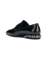 Женские черные кожаные лоферы от Ash