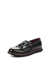 Мужские черные кожаные лоферы от London Brogues