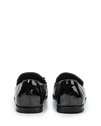 Женские черные кожаные лоферы от LOST INK