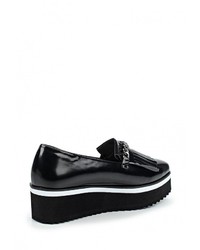 Женские черные кожаные лоферы от LOST INK