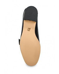 Женские черные кожаные лоферы от LOST INK