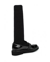 Женские черные кожаные лоферы от Mallanee