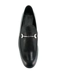 Мужские черные кожаные лоферы от Jimmy Choo