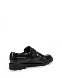 Женские черные кожаные лоферы от Mixfeel