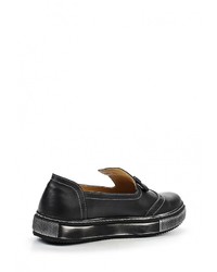 Женские черные кожаные лоферы от Modelle