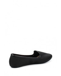 Женские черные кожаные лоферы от Moleca