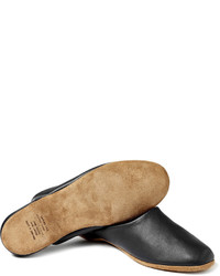 Мужские черные кожаные лоферы от Derek Rose