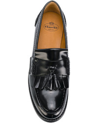 Женские черные кожаные лоферы от Church's