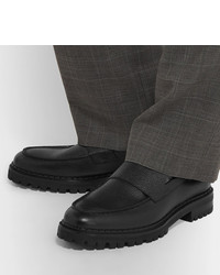 Мужские черные кожаные лоферы от Lanvin