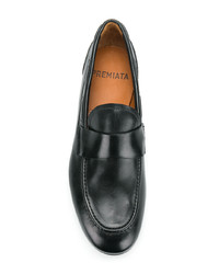 Мужские черные кожаные лоферы от Premiata
