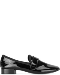 Женские черные кожаные лоферы от Repetto
