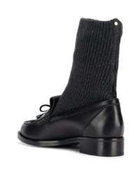 Женские черные кожаные лоферы от Stella Luna