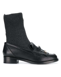 Женские черные кожаные лоферы от Stella Luna