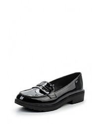 Женские черные кожаные лоферы от Sweet Shoes