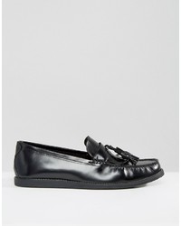 Мужские черные кожаные лоферы от Dune