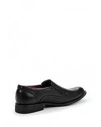 Мужские черные кожаные лоферы от Tesoro