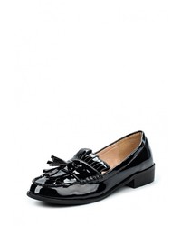 Женские черные кожаные лоферы от Tulipano