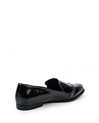 Женские черные кожаные лоферы от Tulipano