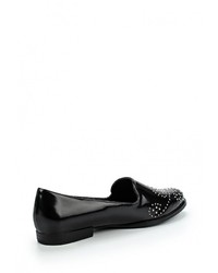 Женские черные кожаные лоферы от Tulipano