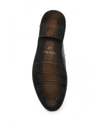 Мужские черные кожаные лоферы от Valor Wolf