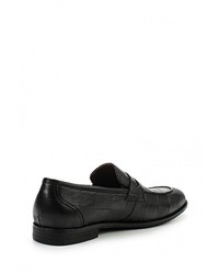 Мужские черные кожаные лоферы от Valor Wolf