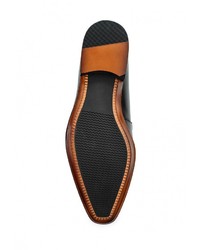 Мужские черные кожаные лоферы от Valor Wolf