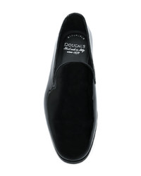 Мужские черные кожаные лоферы от Doucal's