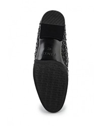 Мужские черные кожаные лоферы от Vitacci