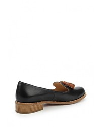 Женские черные кожаные лоферы от Vitacci