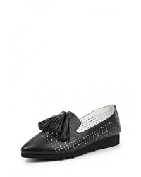 Женские черные кожаные лоферы от Vitacci