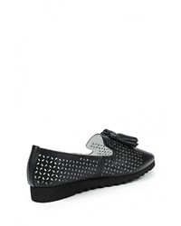 Женские черные кожаные лоферы от Vitacci