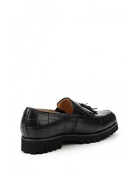 Мужские черные кожаные лоферы от Vitacci