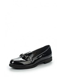 Женские черные кожаные лоферы от WS Shoes