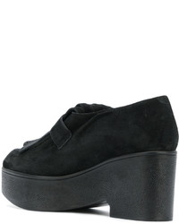 Женские черные кожаные лоферы от Robert Clergerie