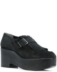 Женские черные кожаные лоферы от Robert Clergerie