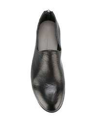 Женские черные кожаные лоферы от Measponte