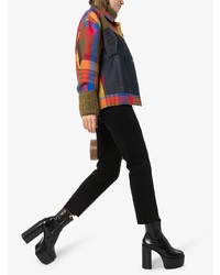 Черные кожаные массивные ботильоны от Simon Miller